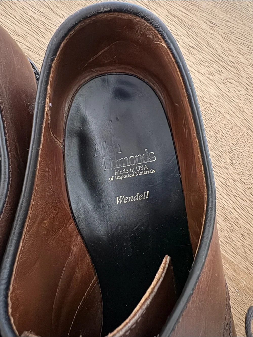 Allen Edmonds‎ Wendell Brown Bicycle Toe Oxfords Men’s 10.5 D Leather Old Money